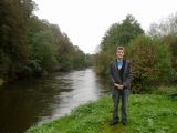 Me standing by the River Trent at King's Mills.